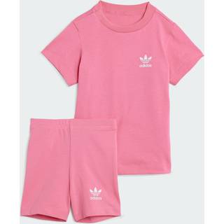 Cycling Shorts and Tee Kids sæt - Pink Fusion - 98