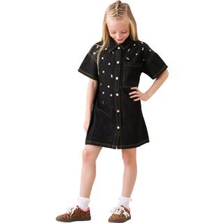 Angel & Rocket Angel & Rocket Zeta Denimkjole med perleudsmykning - 116122cm