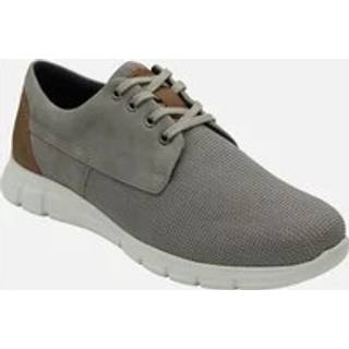 Lotus Lotus Grey Leather Lace-Up Casual Shoes