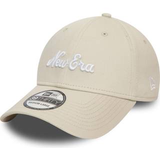 New Era Script Stone 39THIRTY Stretch Fit Cap adult unisex Cream adult unisex Cream adult unisex Cream adult unisex Cream adult unisex Cream adult uni - XS-S