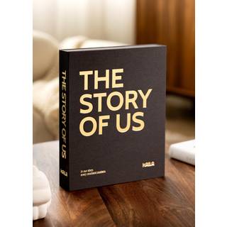 KAILA THE STORY OF US Black - Coffee Table Photo Album (60 Sorte Sidor)