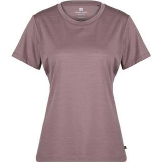 Heber Peak Women's MerinoMix150 PineconeHe. II T-Shirt Merino-shirt Damer størrelse XL farve brun/pink