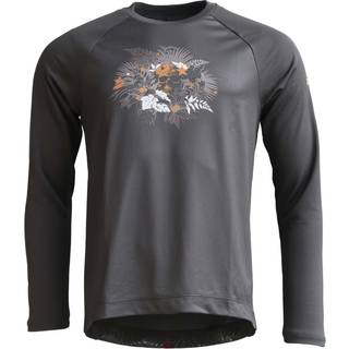 Zimtstern Braapz Shirt Print L/S Cykeljersey Herrer størrelse M farve grå