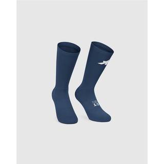Assos Racing Socks S11 cykelstrømper stone blue - Strømpe str. 35-38