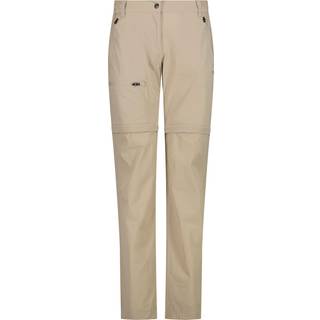 CMP Women's 4-Way Stretch Zip Off Pant Zip off-bukser Damer størrelse 34 farve beige