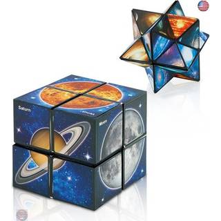 Star Cube Magic Cube 2 i 1 S?t Yoshimoto Cube Magic Puzzle Cubes til b?rn og voksne