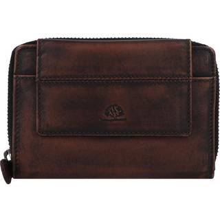 Geldbörse Leder 10x13cm kompaktes Damen-Portemonnaie "Destressed"