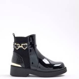 River Island River Island Black Heart Snaffle Chelsea Boots