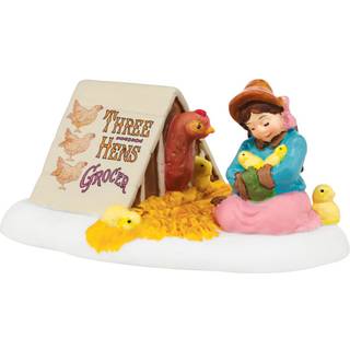 Afdeling 56 Dicken's Village Helping Mother Hen tilbeh?rsfigur 1,26 tommer