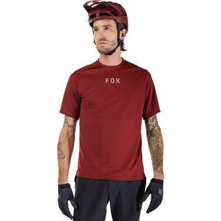 FOX Racing Ranger S/S Jersey Wordmark Cykeljersey Herrer størrelse XXL farve rød
