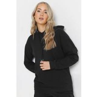 Lts Tall Black Ribbed Cargo Hoodie 16 Lts | Tall Women's Hoodies & Sweatshirts
