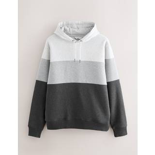 Next Black/White Overhead Hoodie Colour Blocking Sweatshirt