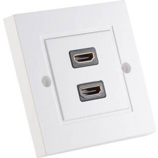 HDMI vægdåse - 2 Vejs - 4K