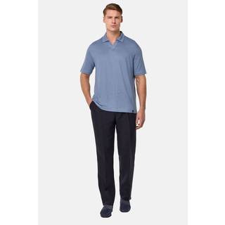 BOGGI MILANO Herren Polo-Shirt blau meliert
