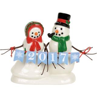 Afdeling 56 Tilbeh?r til landsbyer Lucky The Snowman Accessory Figurine