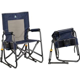 GCI Stowaway Rocker Campingstål størrelse 61,5 x 61,5 x 98 cm farve grå