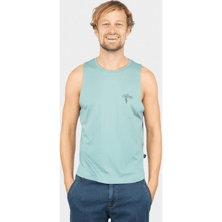 Chillaz Vils Mountain Boulder Top Tank Top Herrer størrelse M farve turkis