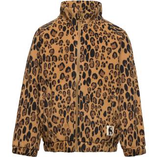 Mini Rodini Leopard Fleecejakke Beige Beige-92/98 cm  Beige  92/98 cm  unisex
