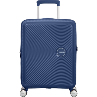 American Tourister Soundbox Spinner - kuffert der kan udvides - 55 cm - blå