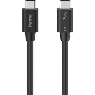 Hama Kabel USB-C Thunderbolt, sort