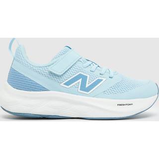 New Balance Børn Fresh Foam 625 Bungee Lace with Top Strap i Blå/Hvid Mesh, Størrelse 34.5