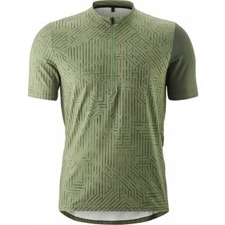 Gonso Adventure Jersey Halfzip Cykeljersey Herrer størrelse XL farve olivengrøn