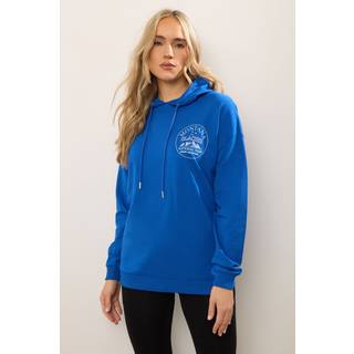 Lts Tall Blue 'Montana Glacier' Slogan Hoodie 20 Lts | Tall Women's Hoodies & Sweatshirts