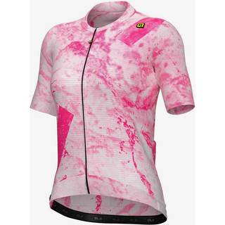 Alé Women's PR-E Marble S/S Jersey Cykeljersey Damer størrelse L farve pink