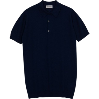 John Smedley Herren Polo-Shirt blau