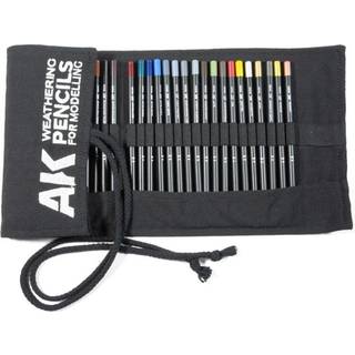 WEATHERING PENCILS FULL RANGE CLOTH CASE (37 waterpencil colors)