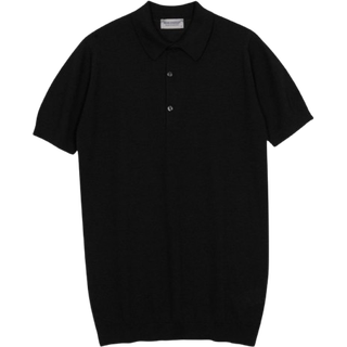 John Smedley Herren Polo-Shirt schwarz