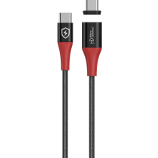 Microconnect Safe Charge Magnetic Usb-c To C Data Blocker Cable 1.5m 1.5m. Usb C Usb C Sort/rød