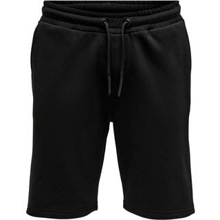 ONLY & SONS sweat shorts i sort til herre