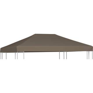 Pavillontopdække 310 G/M² - Gråbrun / 3 x 3 m