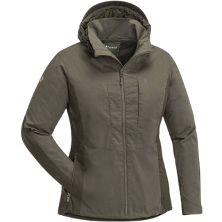 Pinewood Tiveden TC-Stretch jakke dame-XL, d.olive/s.brown