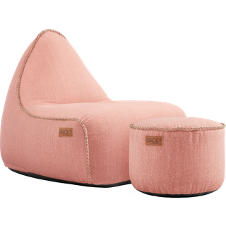 SACKit Cobana Lounge Chair & Pouf Rose