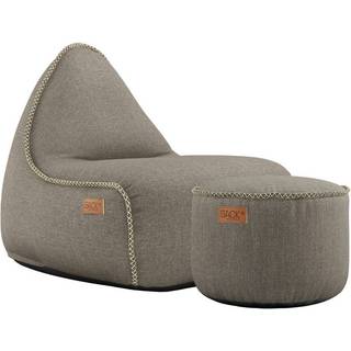 SACKit Cobana Lounge Chair & Pouf Taupe