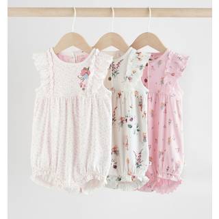 Next Tryk Baby 100% Cotton Rompers 3 Pakke