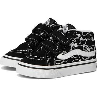 Vans - Toddler Sk8-Mid Shoes (4-8 Years), Black, Size: 23.5 - Black - 23.5