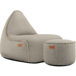 SACKit Cobana Lounge Chair & Pouf Sand