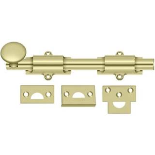 Deltana 8SB3-UNL Heavy Duty Surface Bolt 8 """" Ulakeret lys messing