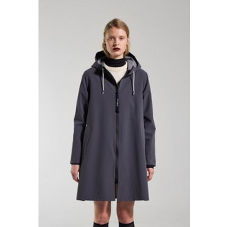 Mosebacke Lightweight Zip Matte Raincoat Metal - Metal - M
