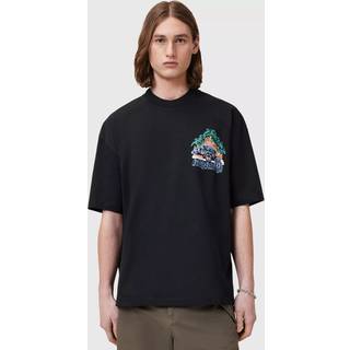 All Saints AllSaints Black Pounce Short Sleeve Crew T-Shirt