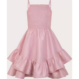 Monsoon Monsoon Pink Clariska Smocked Taffeta Prom Dress - 170cm (15 Years)