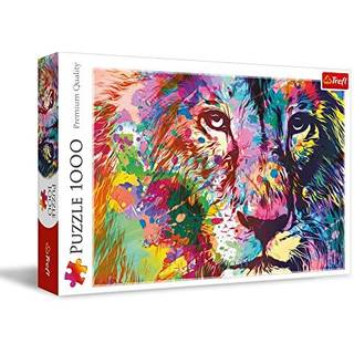 Trefl Puzzle 1000 Farverig Løve puslespil, 1000 brikker