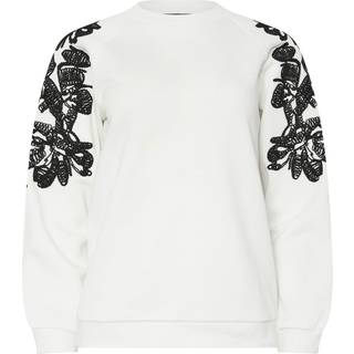 Star by Julien MacDonald Star by Julien MacDonald White 100% Cotton Embroidered Sweat Top