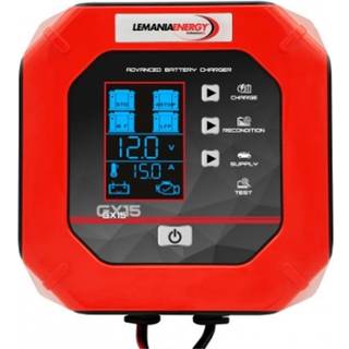 12V / 24V Lemania GX15 oplader 15A 24-300Ah (WET, AGM, EFB, VRLA, 12,8 V LiFePO4 lithium)