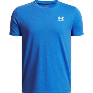 Under Armour Sportstyle Boys' Short Sleeve Blue Atlantis / White YMD (137 - 149 cm)