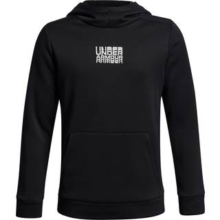 Armour Fleece® Retro Graphic Boys' Hoodie Black / White YXL (160 - 170 cm)