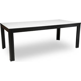 Skovby SM24 spisebord - Lakeret sort eg / hvid laminat